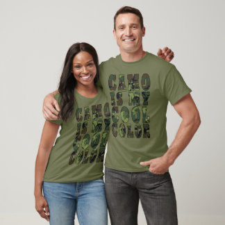 Woodland Green Camo Is My Cool Color Unisex T-shirt