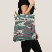 Woodland Green Camo Tas met aangepaste tekst (Dichtbij)
