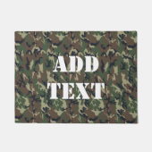 Woodland Green Camouflage Pattern Deurmat (Voorkant)
