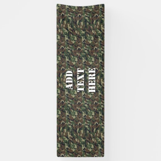 Woodland Green Camouflage Pattern Spandoek (Verticaal)
