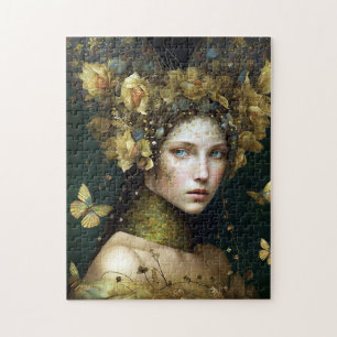 Woodland Green Fairy Fantasy Art Legpuzzel