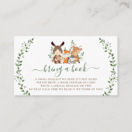 Woodland Green Forest Dieren Boeken voor Baby Informatiekaartje