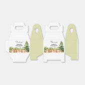 Woodland Green Sage Dieren Baby shower Bedankdoosjes (Uitgevouwen)