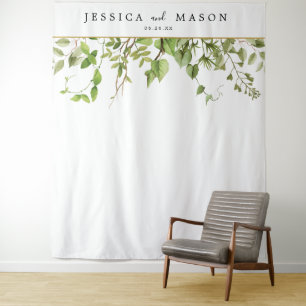 Woodland Greenery Achtergrond Photo Booth Wandkleed