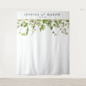 Woodland Greenery Achtergrond Photo Booth Wandkleed (Voorkant)