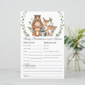 Woodland Greenery Baby Predics & Advice Shower (Staand voorkant)