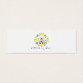 Woodland Greenery Baby shower Diaper Raffle Mini Visitekaartjes (Voorkant)