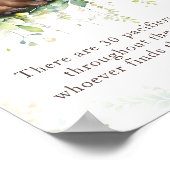 Woodland Greenery Baby shower Fopspeen Hunt Game Poster (Hoek)