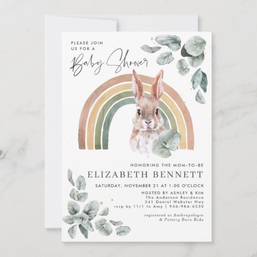 Woodland Greenery | Bosdieren en regenbogen (Voorkant)