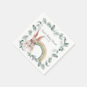 Woodland Greenery | Bosdieren en regenbogen Servet (Hoek)