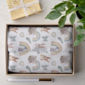 Woodland Greenery | Bosdieren en regenbogen Tissuepapier (Geschenk)
