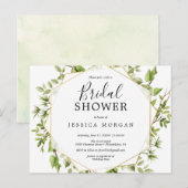 Woodland Greenery Bridal Shower Briefkaart (Voorkant / Achterkant)