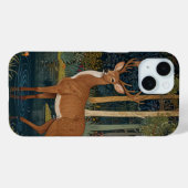 Woodland Greenery Design: Boho Rustic Deer Case-Mate iPhone Case (Achterkant (horizontaal))
