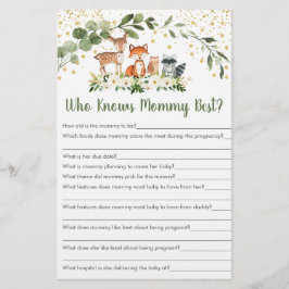 Woodland Greenery die mama het beste spel kent