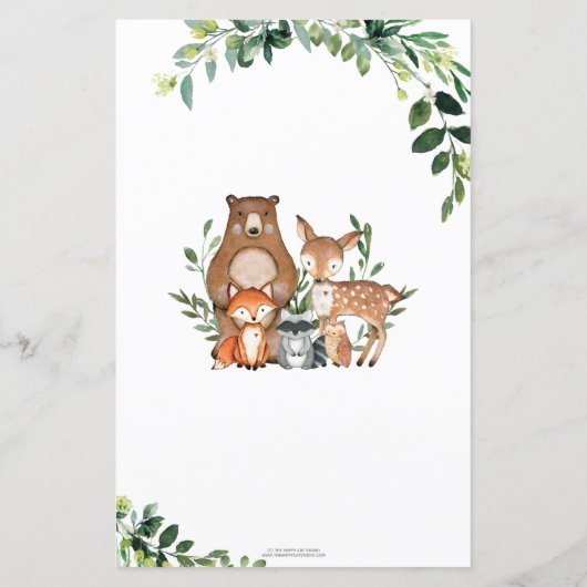 Woodland Greenery die papa het beste schoenspel ke (Achterkant)