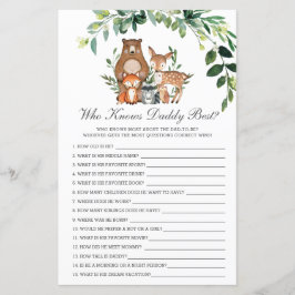 Woodland Greenery die papa het beste schoenspel ke