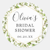 Woodland Greenery Envelope Favor Stickers (Voorkant)