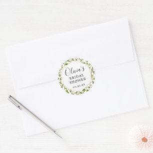 Woodland Greenery Envelope Favor Stickers