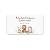 Woodland Greenery Forest Return Address Label (Voorkant)