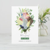 Woodland Greenery Fotoaankondiging Aankondiging (Staand voorkant)