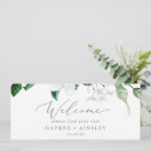 Woodland Greenery Hanging Seating Chart Header (Staand voorkant)