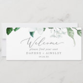 Woodland Greenery Hanging Seating Chart Header (Achterkant)