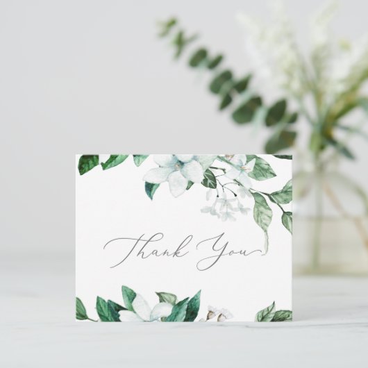 Woodland Greenery Hartelijk dank Bedankkaart (Staand voorkant)