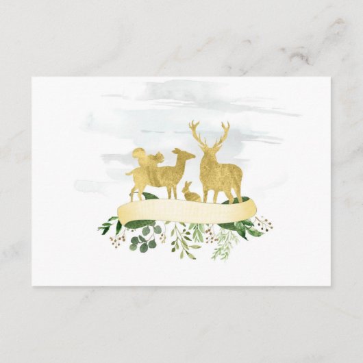 Woodland greenery Hartelijk dank Informatiekaartje (Achterkant)