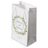 Woodland Greenery Hotel Wedding Gift Bag Klein Cadeauzakje (Achterkant Gekanteld)