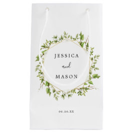 Woodland Greenery Hotel Wedding Gift Bag Klein Cadeauzakje