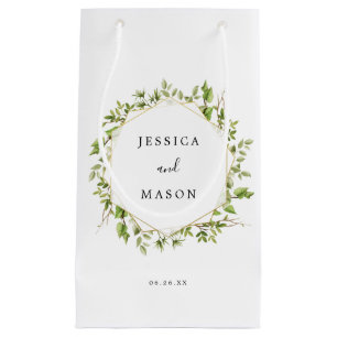 Woodland Greenery Hotel Wedding Gift Bag Klein Cadeauzakje