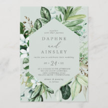 Woodland Greenery | Mint Green Casual Wedding