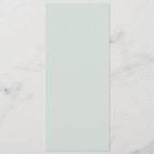 Woodland Greenery | Mint Green Wedding Dinner Menu (Achterkant)