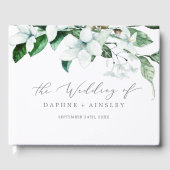 Woodland Greenery Monogram Back Wedding Gastenboek (Voorkant)