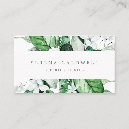 Woodland Greenery Visitekaartje (Voorkant)