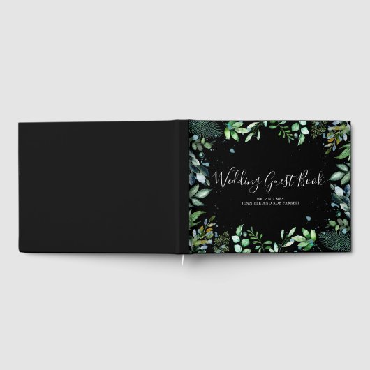 Woodland Greenery Wedding Gastenboek (Volledig)