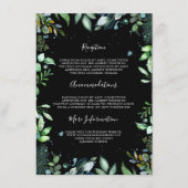 Woodland Greenery Wedding Informatie Gast Informatiekaartje (Voorkant)
