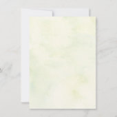 Woodland Greenery Wedding Invitation Kaart (Achterkant)