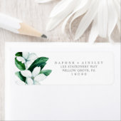 Woodland Greenery Wedding Return Label (Insitu)