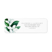 Woodland Greenery Wedding Return Label (Voorkant)