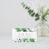 Woodland Greenery Wedding Website RSVP Informatiekaartje (Staand voorkant)