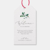 Woodland Greenery Wedding Welcome Cadeaulabel (Voorkant)