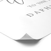 Woodland Greenery Wedding Welcome Poster (Hoek)