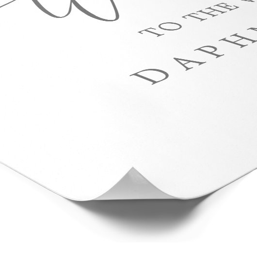 Woodland Greenery Wedding Welcome Poster (Hoek)