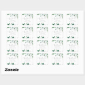 Woodland Greenery Wedding Welcome Vierkante Sticker (Vel)