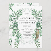 Woodland Greenery woodpecker rustic nodig Kaart (Voorkant / Achterkant)