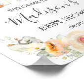 Woodland Greenery Yellow Floral Birthday Welcome P Poster (Hoek)