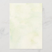 Woodland Greens Wedding Welkom Route Programmakaart (Achterkant)