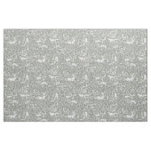 Woodland Grey Green Animal Pattern Deer Fox Rabbit Stof (Fat Quarter)