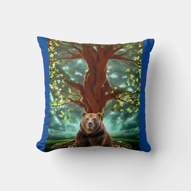 WOODLAND GRIZZLY BEREN KUSSEN (Voorkant)